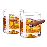 VASTTO Klassisches Whiskyglas, 325 ml, für Bourbon, Scotch, Cocktail, irischer Whisky, 2er-Set...