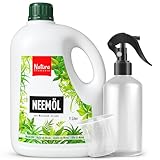 Natura Germania® Neemöl 1000ml mit Waschnußextrakt mit Sprühflasche und Messbecher - Ergibt 100...