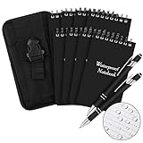 Eaasty 11 Pcs Waterproof Notebook Tactical 3 x 5 Inch Pocket Notebook with Metal Weatherproof Pen...