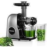 HOUSNAT Slow Juicer, Entsafter Gemüse und Obst, Profi Entsafter mit Ruhigem Motor │...