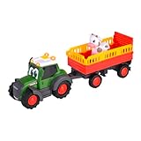 Dickie Toys ABC Bauernhof-Traktor Fendt ab 1 Jahr (30 cm), Spielzeug-Fahrzeug mit Licht und Sound...