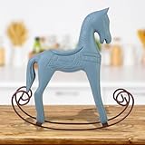 Acouto Handgefertigtes Schaukelpferd aus Holz, Geschnitztes Spielzeuggeschenk, Ideal für und...