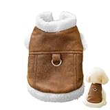 Plüsch Hundeweste - Warmer Fleece Pullover Für Kleine Hunde | Winterjacke Mit Leinenöffnung |...
