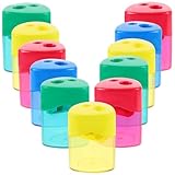 TOPBATHY 12 Stück Teiliges Hand spitzerset Design Kompakte Manuelle Bleistiftspitzer in Vier Farben...