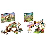 LEGO Friends Autumns Reitstall Set mit 2 Spielzeug-Pferden, Kutsche und Reitzubehör & Friends...