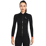 TauchanzüGe Männer und Frauen Neoprenanzug Top 3MM Langarm Split Warm Jacke Schnorcheln Winter...
