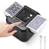 Zofory Automatischer Kartenmischer Geräuscharmer und Wiederaufladbarer Kartenmischer für 2...