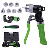 Hydraulisches Rohr-Expander Werkzeug mit Rohrabschneider, kompaktes Design, inklusive 7...