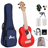 Winzz Ukulele Kinder, Ukulele Erwachsene Anfänger Set, Ukulele Sopran 21 Zoll Einsteiger Kit mit 9...