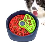 BnyHjir Hundenapf für langsames Füttern, rutschfester Leckerli-Spender, 3-lagige Rotation,...