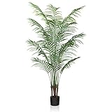 CROSOFMI Künstliche Pflanzen groß 150cm Kunstpflanze im Topf Plastik Palme Künstliche Palmen wie...