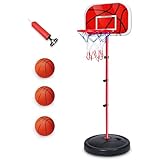 Kezidhp Basketballkorb Kinder, Höhenverstellbarer Basketballkorb für Kinder 3-8 Jahre mit 3...