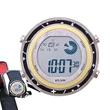 Motorrad-Elektrouhr, Uhr mit leuchtendem Zifferblatt zum Aufkleben auf dem Motorrad,...