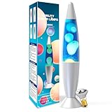 AONESY Lavalampe Hellblaues Wasser weißes Wachs Lavalampe Kinder Nachtlicht Buntes Licht Lampe...
