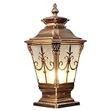 Moderne Outdoor-Player-Lampe Wasserdicht Landschaft Spalte Lampe Innenhof Zaunpfosten-Lampe Vintage...