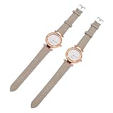LIFKOME 2 Stk leuchtende Uhr match up Paarühr Graue Lederuhr Hautfreundliche Uhr Hochwertige...