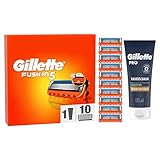 Gillette Fusion5 Rasierklingen, 10 Ersatzklingen für Nassrasierer Herren, mit Gillette PRO...