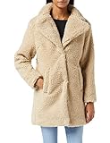 Urban Classics Damen Ladies Oversized Sherpa Coat Mantel, Beige (Sand 00208), Small...
