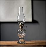 Hochtemperaturbeständige Glas-Öllampe, Vintage-Kerosinlampe mit verstellbarem Feuerdocht,...