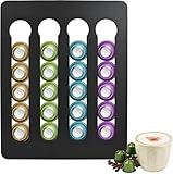 Kaffeekapselhaltern für Nespresso 20 Kapseln, 25 x 20cm Kapselspender aus Edelstahl, Kaffeekapseln...