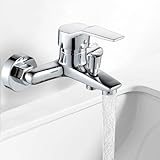 SGZIOO Mischbatterie Badewanne, Badewannenarmatur, Einhebel Armatur Badewanne, Wandmontage...