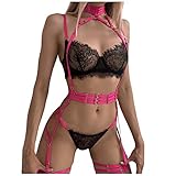 Frauen Dessous Spitzen Reizwäsche Set Sexy Unterwäsche Damen Kostüm Reizwäsche Sexy Lingerie...
