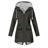 Meggsnle Leichte Damen Übergangsjacke, Outdoorjacke Damen Wasserdicht, Stylisch und Funtional,...