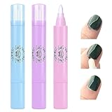 3x Pack Nagellack Entfernung Stifte mit Baumwollköpfen, Nail Art Maniküre Korrekturstifte,...