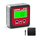 GemRed Digitaler Winkelmesser mit Magnetfuß, LCD Display Digitale Wasserwaage, Wasserdicht...