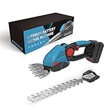 Grasschere Strauchschere Set kompatibel mit Makita 18V, 2 IN 1 gartenschere akku Heckenschere...