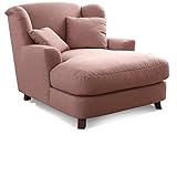 Cavadore XXL-Sessel Assado / Großer Polstersessel mit Holzfüßen und großer Sitzfläche / Inkl. 2...