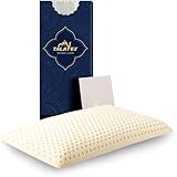 Talatex Natural Latex Flaches Kopfkissen,Ultra-Schlank-Kissen Für Bauchschläfer, Dünnes...