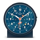 Cander Berlin MNU 1209 A Kinderwecker lautlos Astronaut Weltraum Licht Snooze Beleuchtung analog...