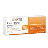 Paracetamol-ratiopharm® 500 mg Tabletten: Der gut verträgliche Klassiker hilft gegen Schmerzen und...