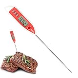 Lebensmittel-Thermograph zum Kochen und Backen, Digitaler Fleischthermograf - Wasserdichter...