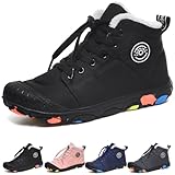 WIWIDANG Barfussschuhe Kinder Winter Wasserdicht, Barfußschuhe Kinder Herbst, Kid Winter Pro...