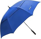 LANBRELLA Golf-Regenschirm, winddicht, Doppeldach, belüftet, automatisches Öffnen, 183,9 cm,...