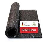 BAUHELD® Antivibrationsmatte Waschmaschine 60x60 x 0,6cm [1 Stück] - Robuste Antirutsch-Matte aus...