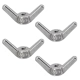 Flügelmutter M14 metrisches Gewinde, 304 Edelstahl, Rändelmutter-Verschlüsse, Hardware, 4 Stück