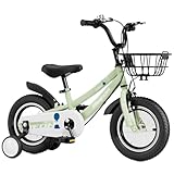 Fahrspielzeug Fahrrad mit Korb für Kinder von 2-12 Jahren. 12-18 Zoll Fahrrad mit Stützrädern....