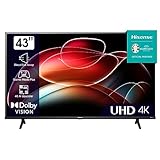 Hisense 43E6KT 108cm (43 Zoll) Fernseher, 4K UHD, Smart TV, HDR, Dolby Vision, Triple Tuner...