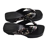Holibanna Japanische Holzclogs Damen Sandalen Sommer Rutsch Freizeit Hausschuhe Strand Flip Flops...