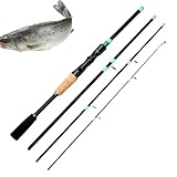 Teig für Angler – Reise Po aus Fiberglas, 4 Abschnitte, zusammenklappbar, Karpfen-Kajak,...