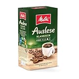Melitta Auslese Filter-Kaffee 500g, gemahlen, Pulver für Filterkaffeemaschinen, starke Röstung,...