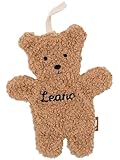 wunderwunsch Jollein Teddy kleines Schnullertuch personalisiert für Baby, Kind, als Geschenk zur...