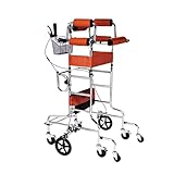 Gehhilfe Mit Stehgestell, Verstellbare Gehhilfe Mit Toiletten-/Aufbewahrungskorb, Rollator For...