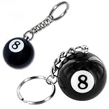 Retrogame Ball Nummer Billiard acht Schlüsselanhänger, Nr. 8
