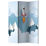 murando - Paravent Raumteiler Innen für Kinder 135x172 cm 3-teilig Einseitig Raumtrenner Trennwand...