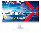 JAPANNEXT PC-Monitor | 27 Zoll | 4K UHD | IPS-Panel | Neigung verstellbar | Portrait Modus | Power...