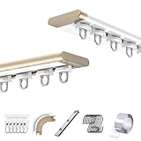 Selbstklebende Aluminium-Vorhangschienen, Deckenmontage, für einfache Privatsphäre, Trennwand,...